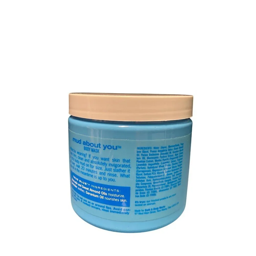 True Blue Spa Mud About You‎ Body Mask Set Mega Mint Buffing Bar & Brush